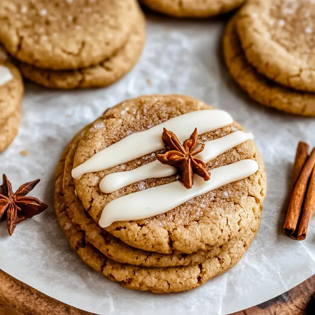 Ingredients for chewy maple cinnamon cookies arranged neatly