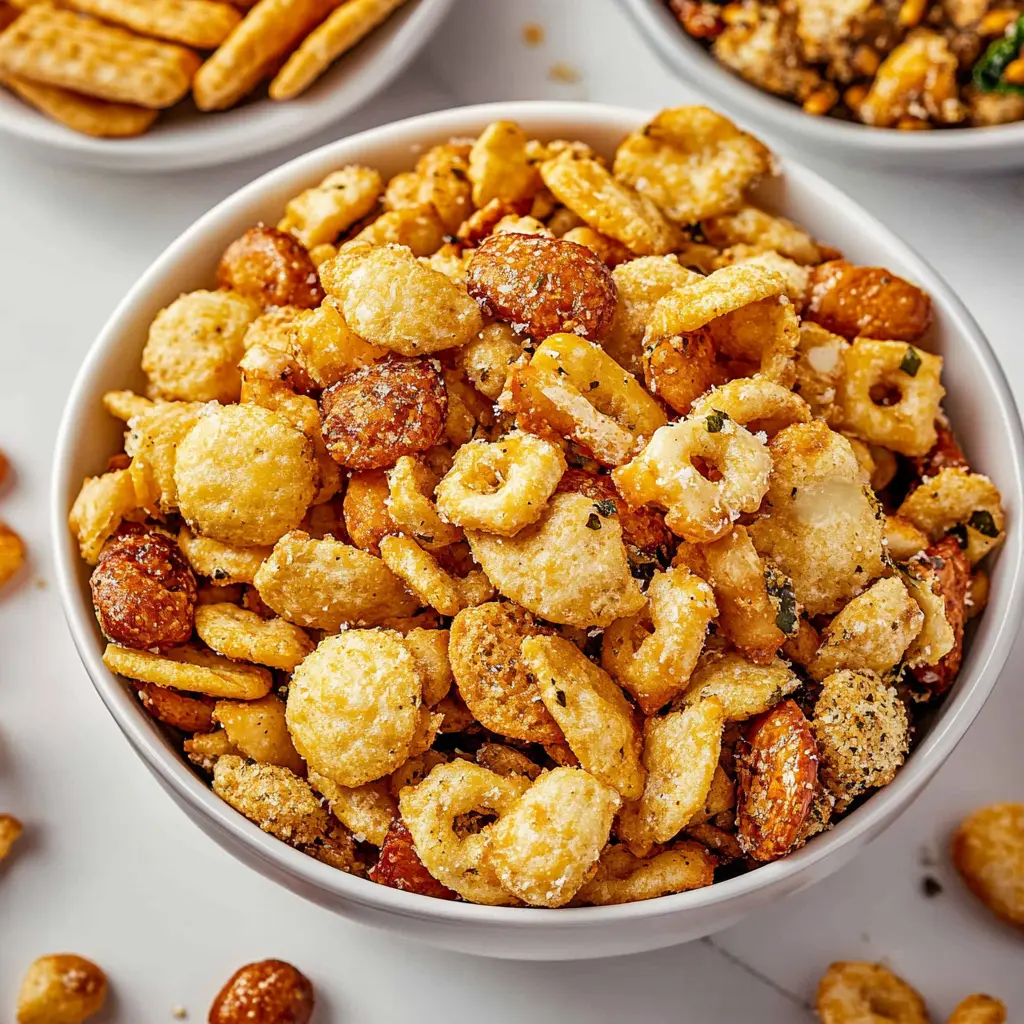 PARMESAN RANCH SNACK MIX centered hero view, clean and uncluttered