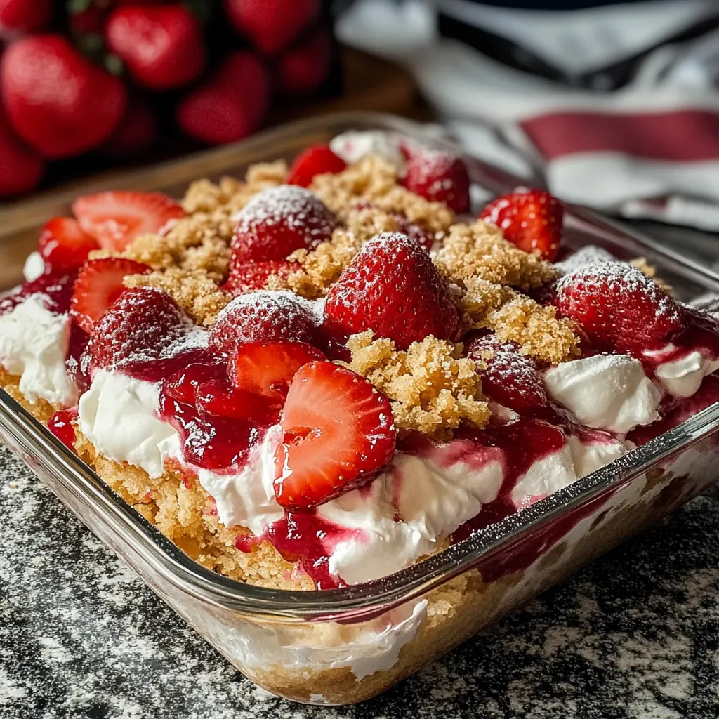 Ingredients for Strawberry Cheesecake Dump Cake laid out neatly
