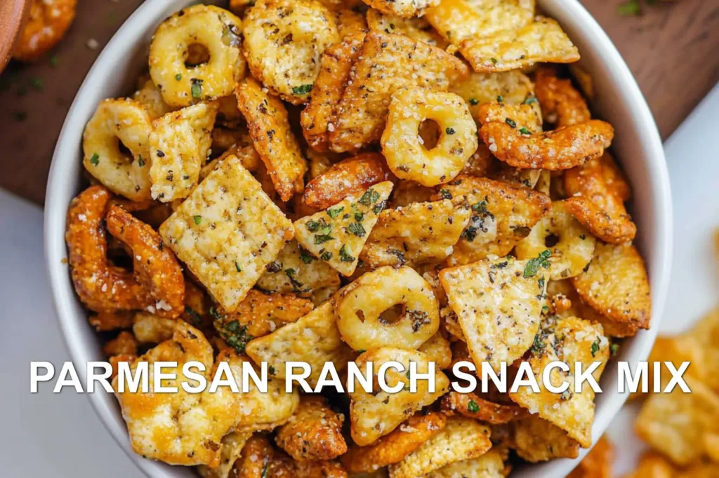 PARMESAN RANCH SNACK MIX centered hero view, clean and uncluttered