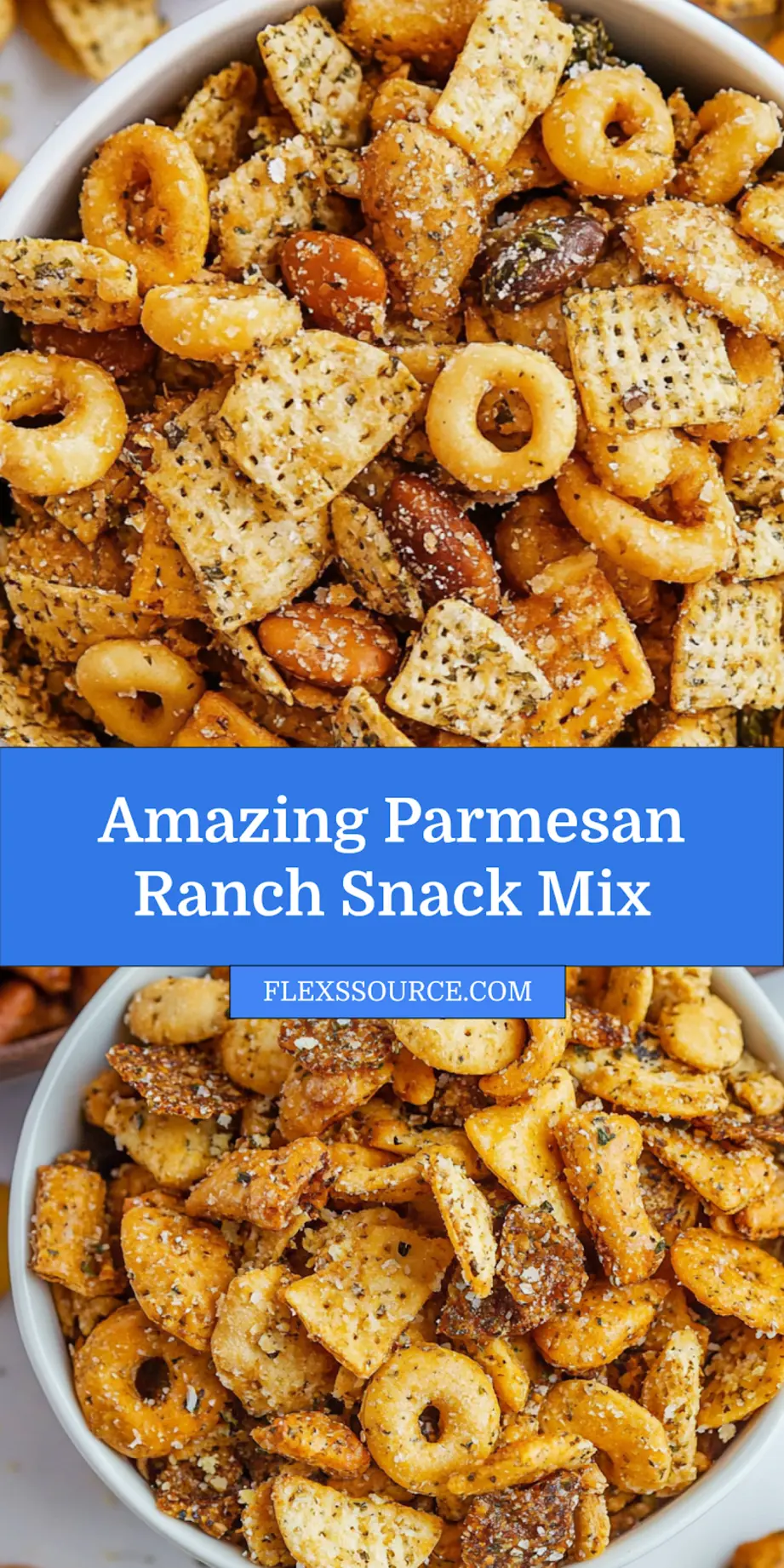 PARMESAN RANCH SNACK MIX centered hero view, clean and uncluttered