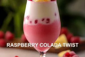 RASPBERRY COLADA TWIST centered hero view, clean and uncluttered