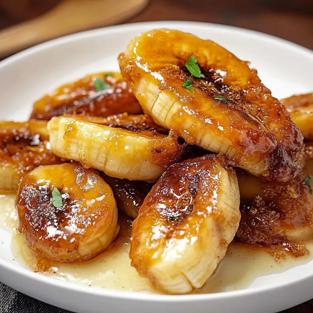 Air Fryer Caramelized Bananas: The Best Easy Recipe 3 Air fryer caramelized bananas with golden edges and bubbly sugar coating