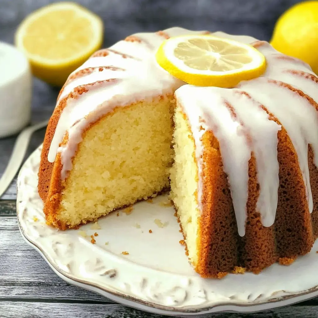 Air Fryer Iced Lemon Pound Cake Recipe Easy and Delicious 3 Air fryer iced lemon pound cake centered hero view, clean and uncluttered
