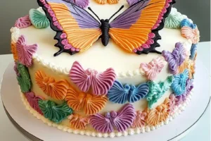 BUTTERFLY CAKE centered hero view, clean and uncluttered