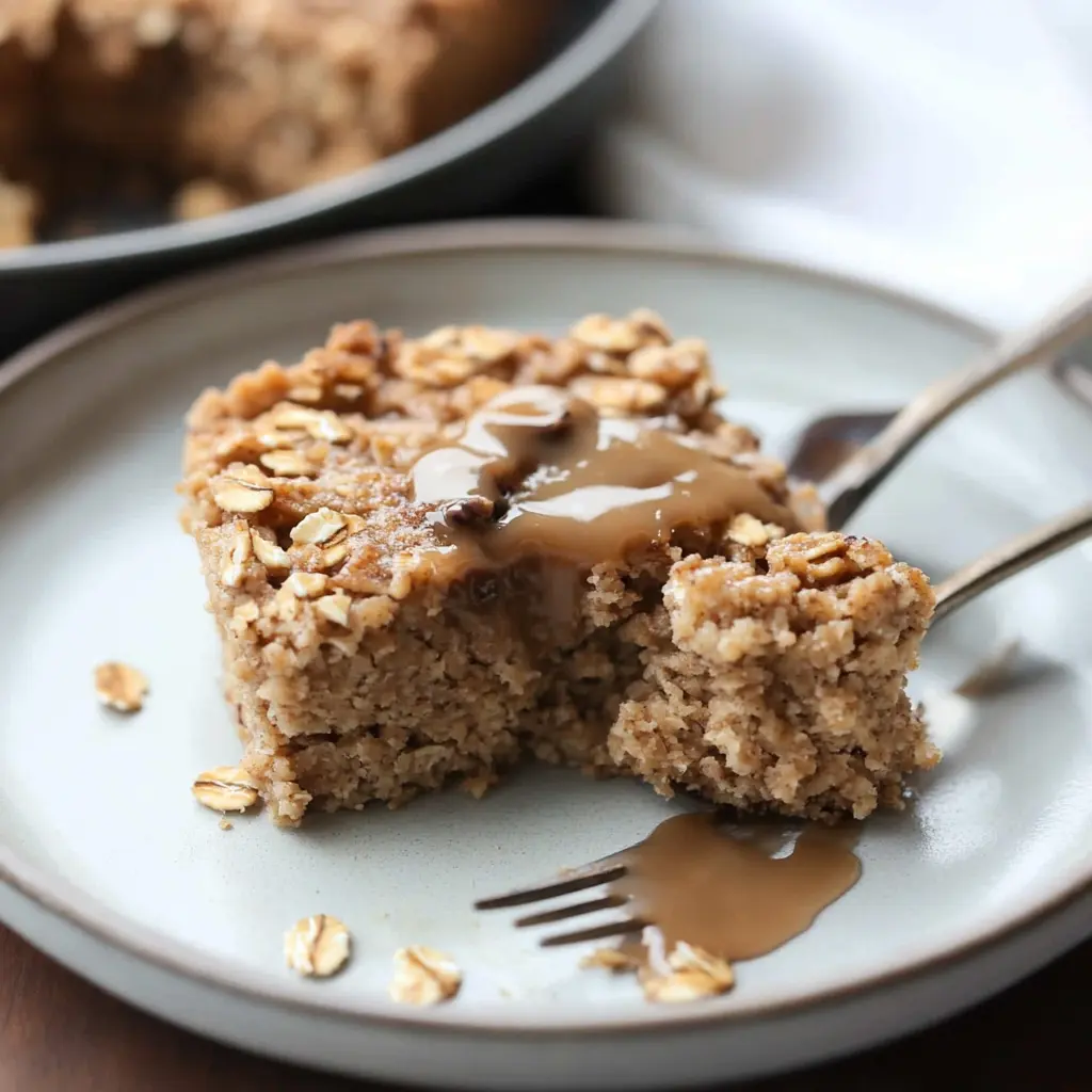 Coffee Cake Baked Oatmeal Recipe Easy and Irresistible 3 Coffee Cake Baked Oatmeal centered hero view, clean and uncluttered