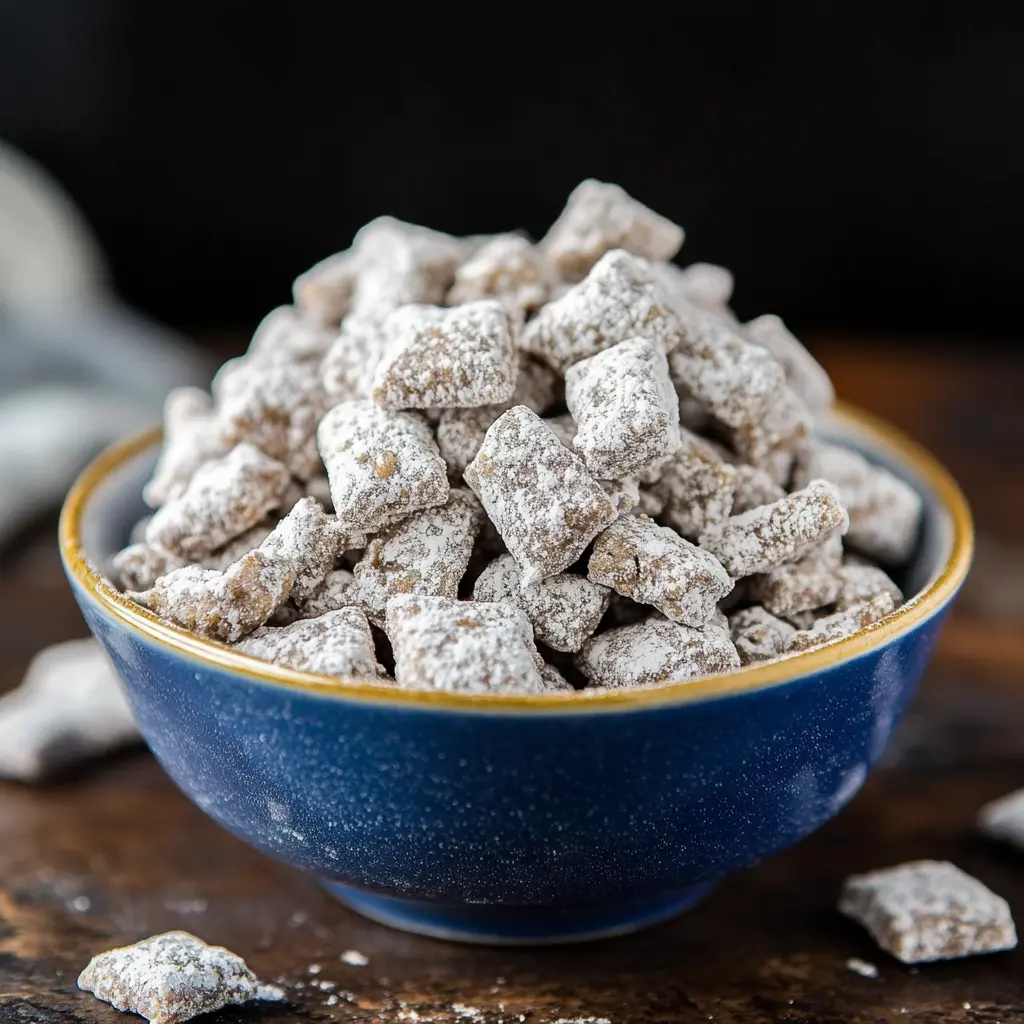 MUDDY BUDDIES RECIPE centered hero view, clean and uncluttered