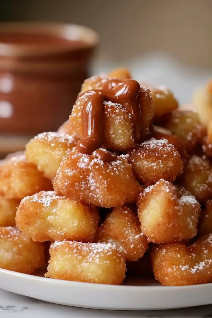 Nutty Churro Bites with Nutella Recipe Easy and Irresistible 2 NUTTY CHURRO BITES WITH NUTELLA centered hero view, clean and uncluttered