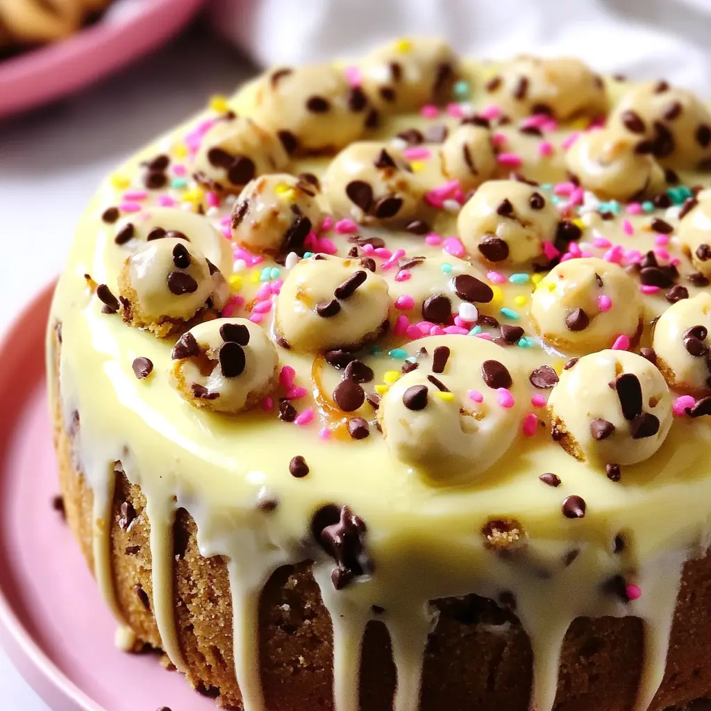 SUGAR COOKIE CHEESECAKE RECIPE centered hero view, clean and uncluttered