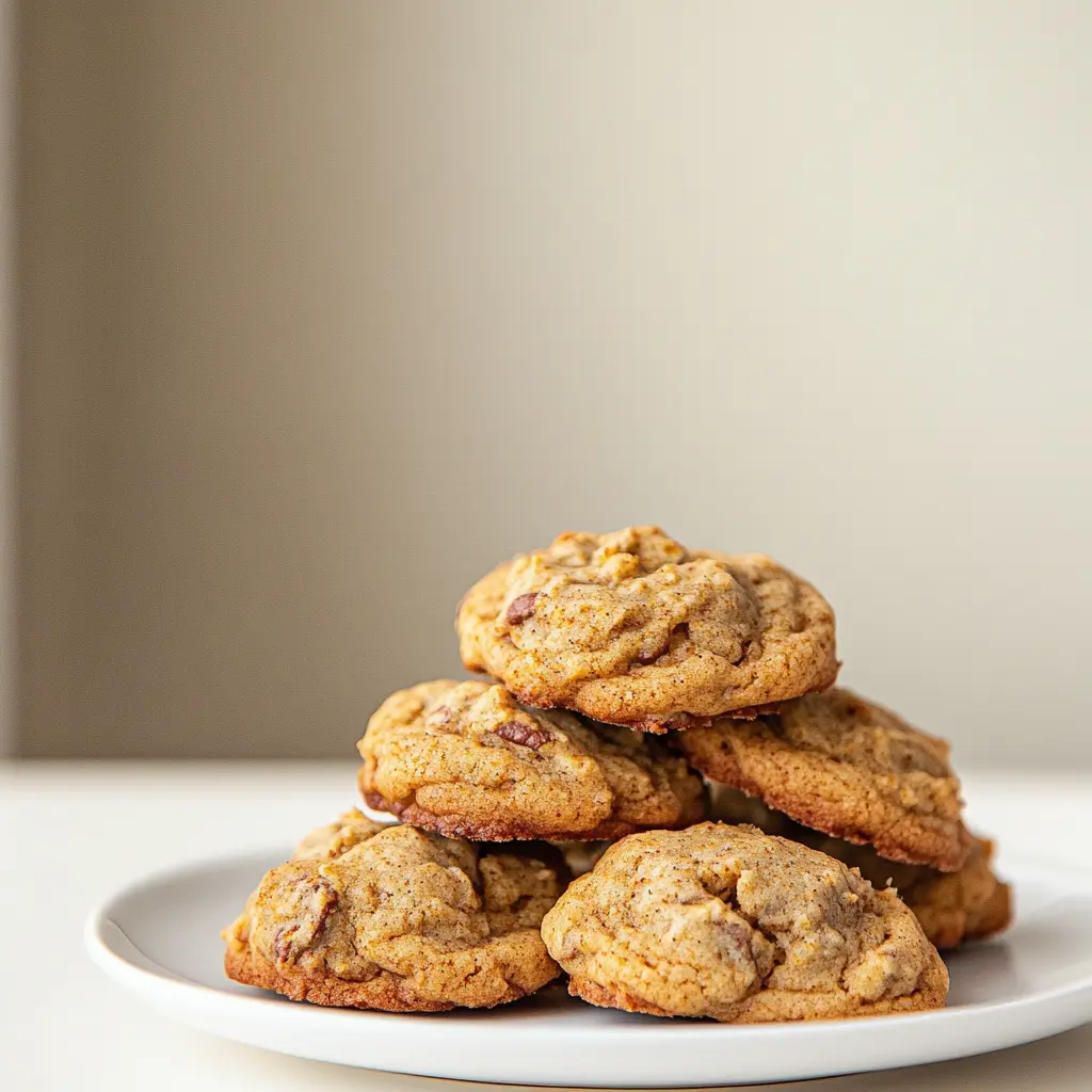 3 ingredient spice cake mix cookies on a cooling rack with warm golden edges