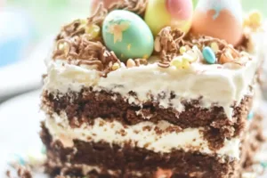 Best Easter Dirt Cake Recipe Easy and Irresistible BEST EASTER DIRT CAKE RECIPE centered hero view, clean and uncluttered