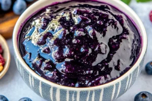 BLUEBERRY JAM centered hero view, clean and uncluttered