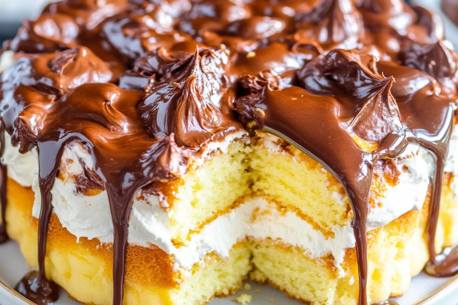 Boston Cream Poke Cake Recipe Easy and Irresistible