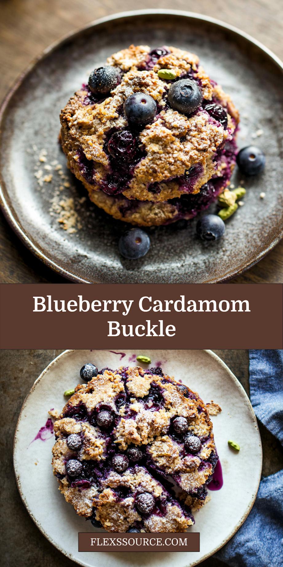 BURSTING BLUEBERRY CARDAMOM BUCKLE centered hero view, clean and uncluttered