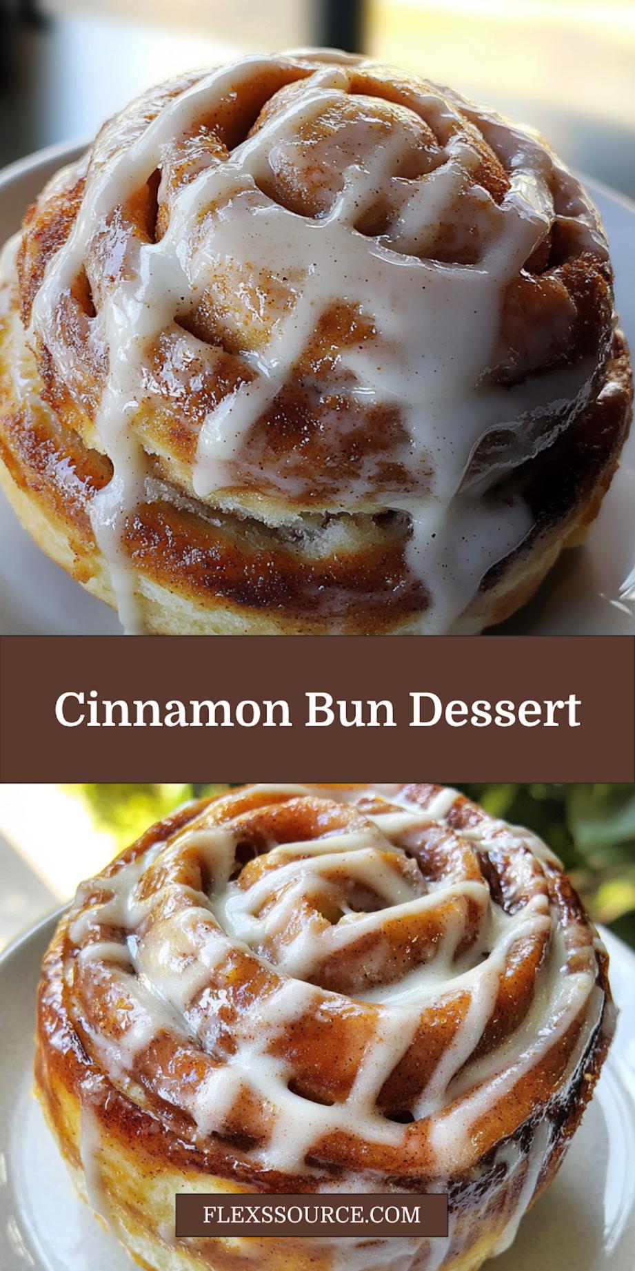 CINNAMON BUN DESSERT RECALL centered hero view, clean and uncluttered