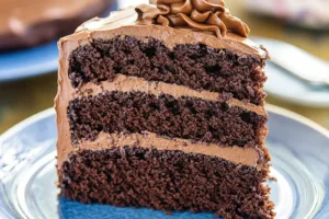 Classic Chocolate Cake Recipe Easy and Irresistible CLASSIC CHOCOLATE CAKE centered hero view, clean and uncluttered