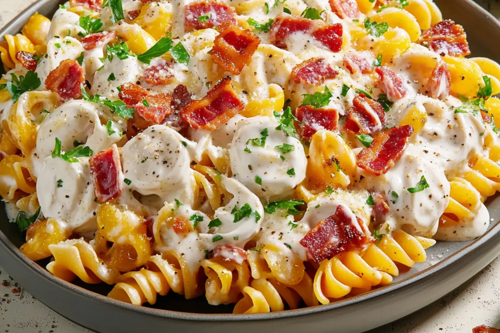 Creamy Bacon Ranch Pasta Salad Recipe Easy and Delicious