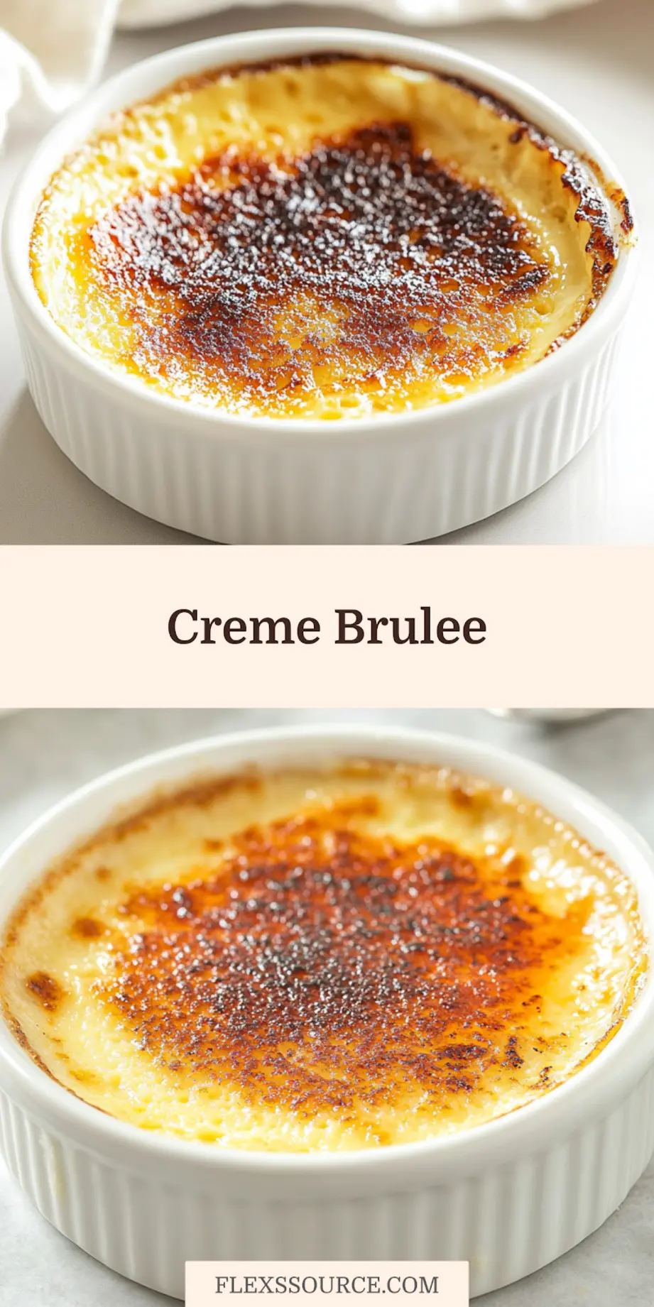 EASY CREME BRULEE centered hero view, clean and uncluttered_pin