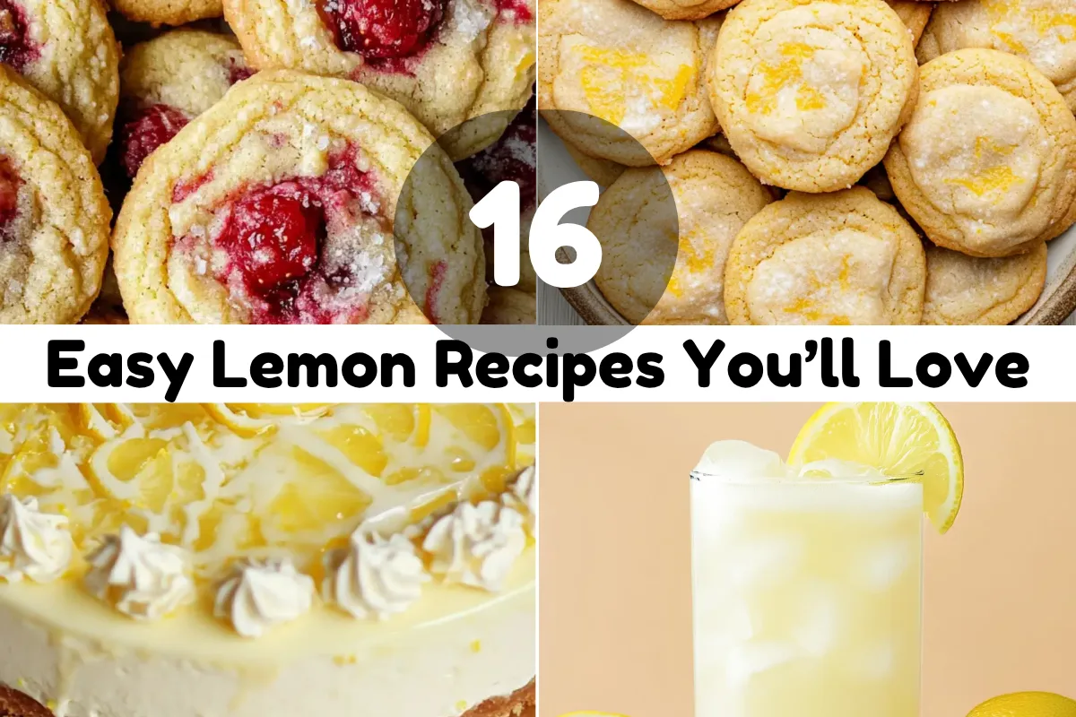 16 Easy Lemon Recipes You’ll Love (Air Fryer & No-Bake Favorites)