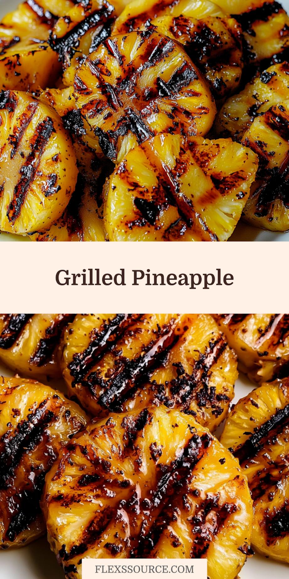 GRILLED PINEAPPLE centered hero view, clean and uncluttered