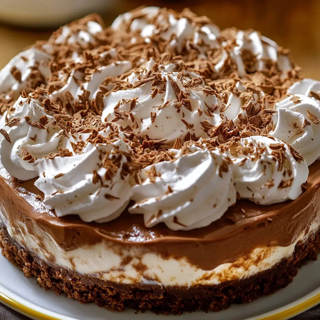 HOT COCOA CHEESECAKE RECIPE centered hero view, clean and uncluttered
