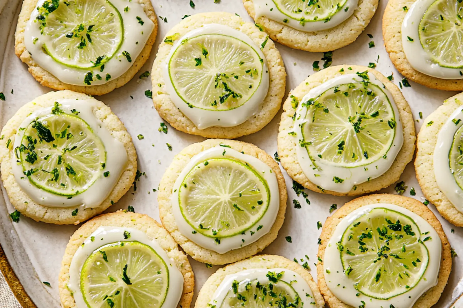 KEY LIME COOKIES centered hero view, clean and uncluttered