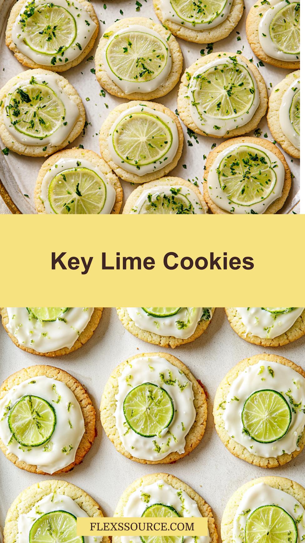 KEY LIME COOKIES centered hero view, clean and uncluttered