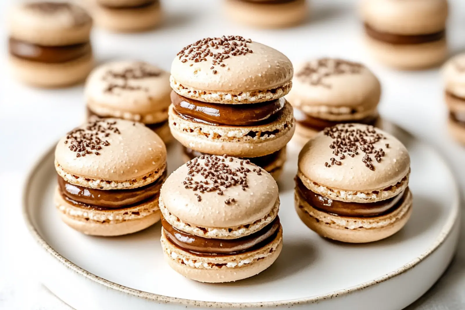 MOCHA MACARONS centered hero view, clean and uncluttered