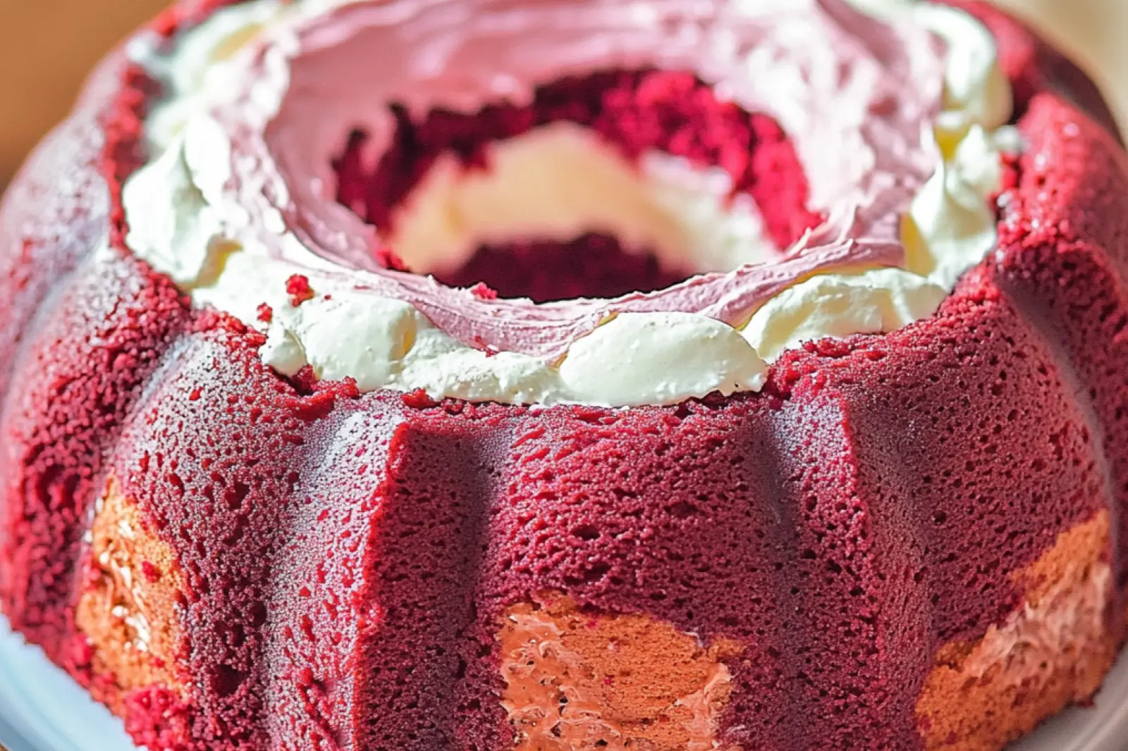 Red Velvet Pound Cake With Cream Cheese Filling Recipe