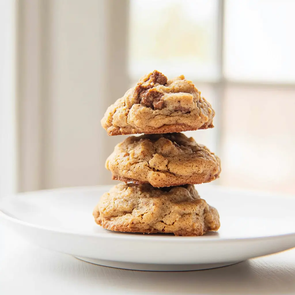 3 INGREDIENT SPICE CAKE MIX COOKIES centered hero view, clean and uncluttered