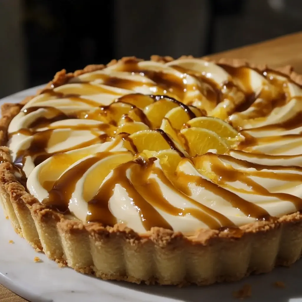 5 INGREDIENT NO BAKE LEMON TART ULTIMATE centered hero view, clean and uncluttered