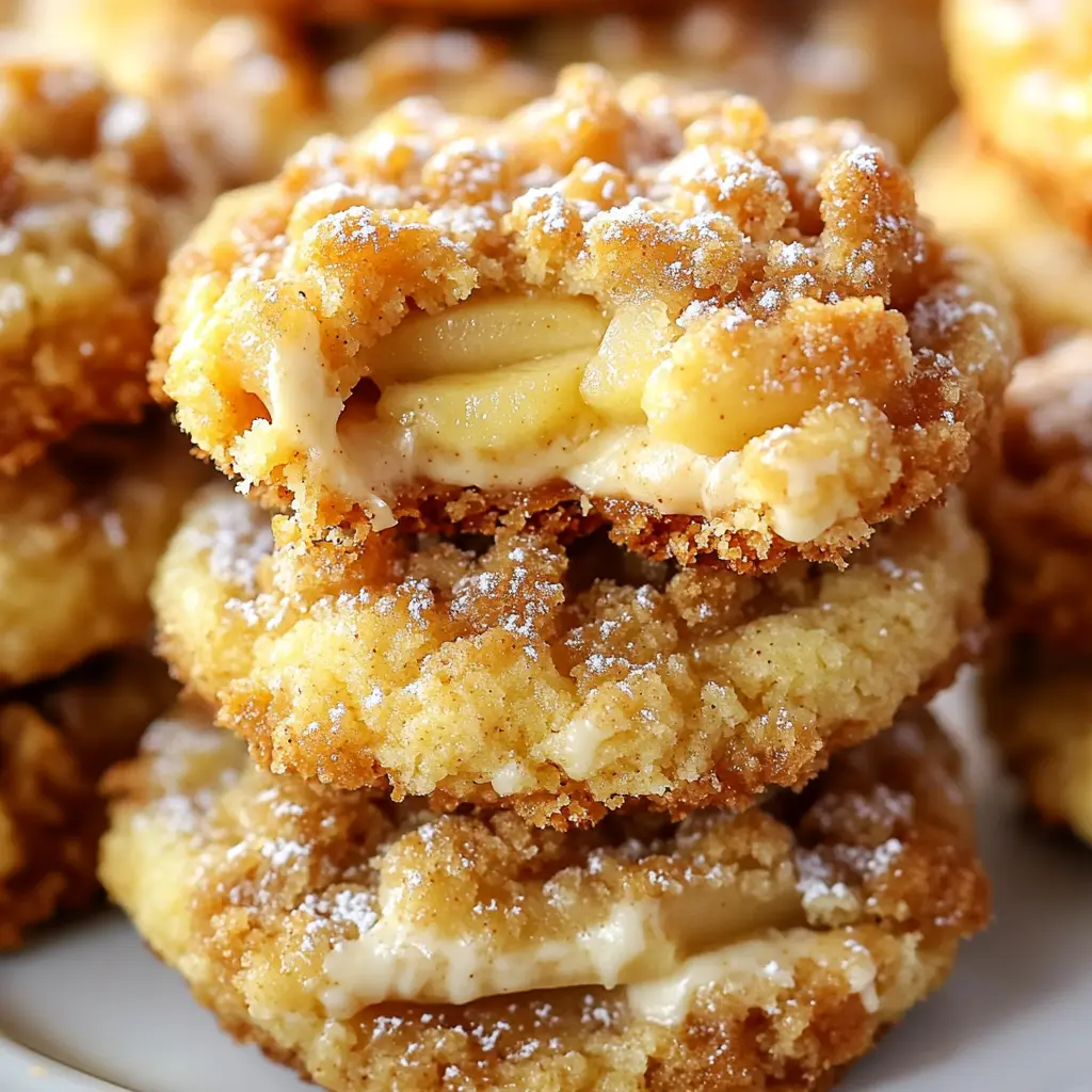 Apple Pie Cheesecake Cookies Recipe Easy and Delicious 2 APPLE PIE CHEESECAKE COOKIES centered hero view, clean and uncluttered