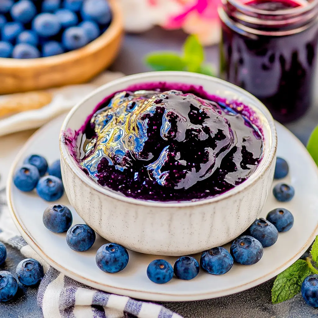 BLUEBERRY JAM centered hero view, clean and uncluttered