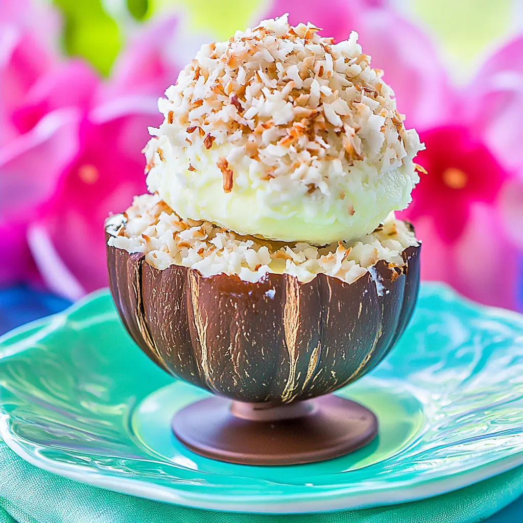 COCONUT EASTER EGGS centered hero view, clean and uncluttered