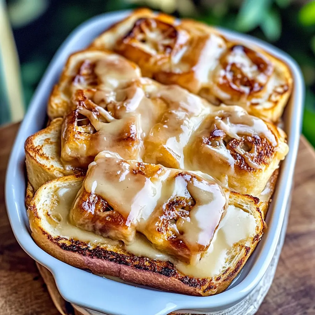 Easy Delicious Hawaiian Roll French Toast Recipe 2 DELICIOUS HAWAIIAN ROLL FRENCH TOAST centered hero view, clean and uncluttered