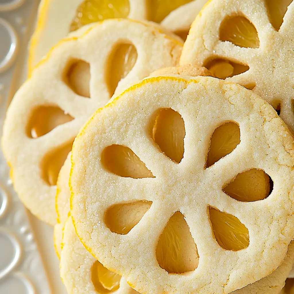 LEMON CUT OUT SUGAR COOKIES centered hero view, clean and uncluttered