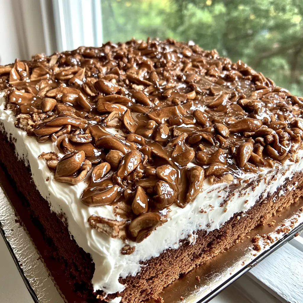 ORIGINAL TEXAS SHEET CAKE centered hero view, clean and uncluttered