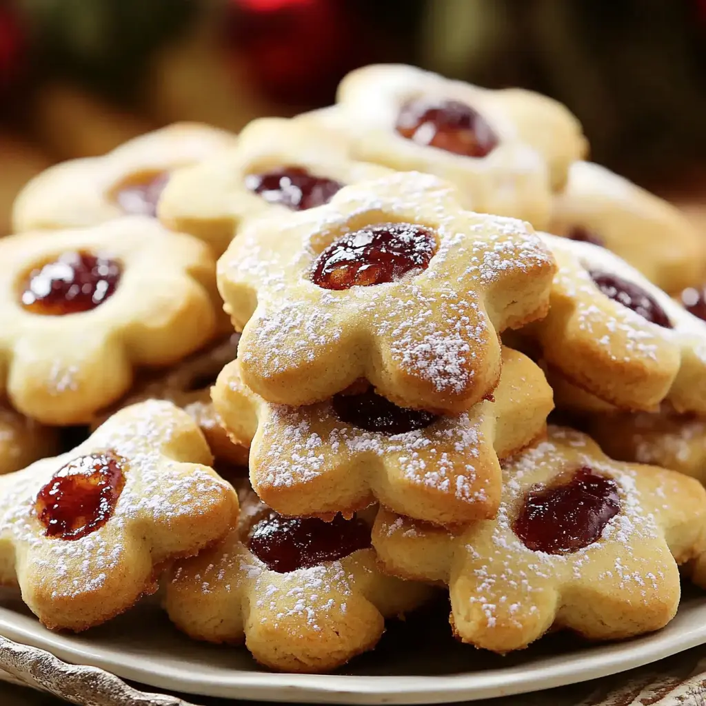 POLISH KOLACKY COOKIES centered hero view, clean and uncluttered