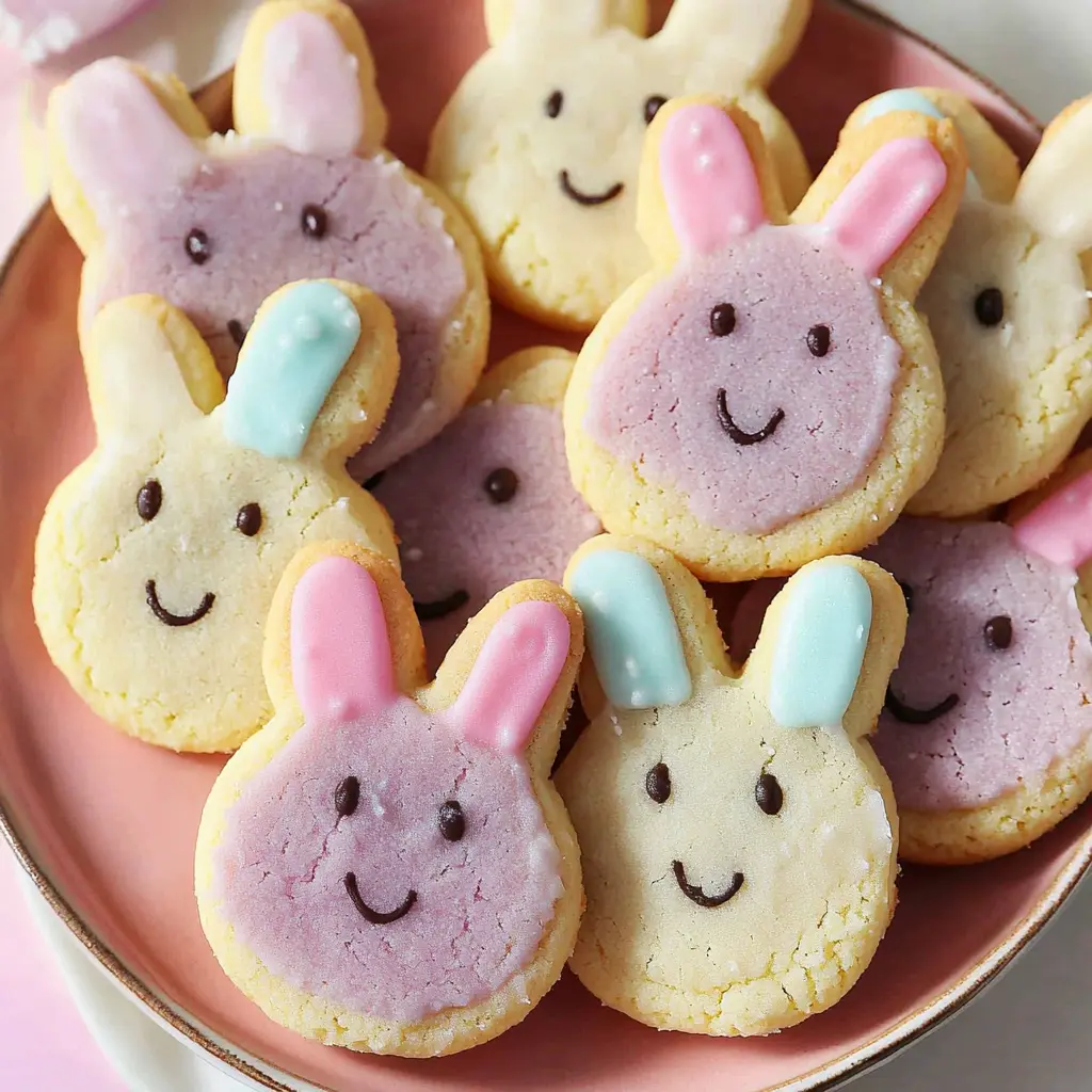 Soft Buttercream Bunny Cookies Recipe Easy and Delicious 2 SOFT BUTTERCREAM BUNNY COOKIES centered hero view, clean and uncluttered