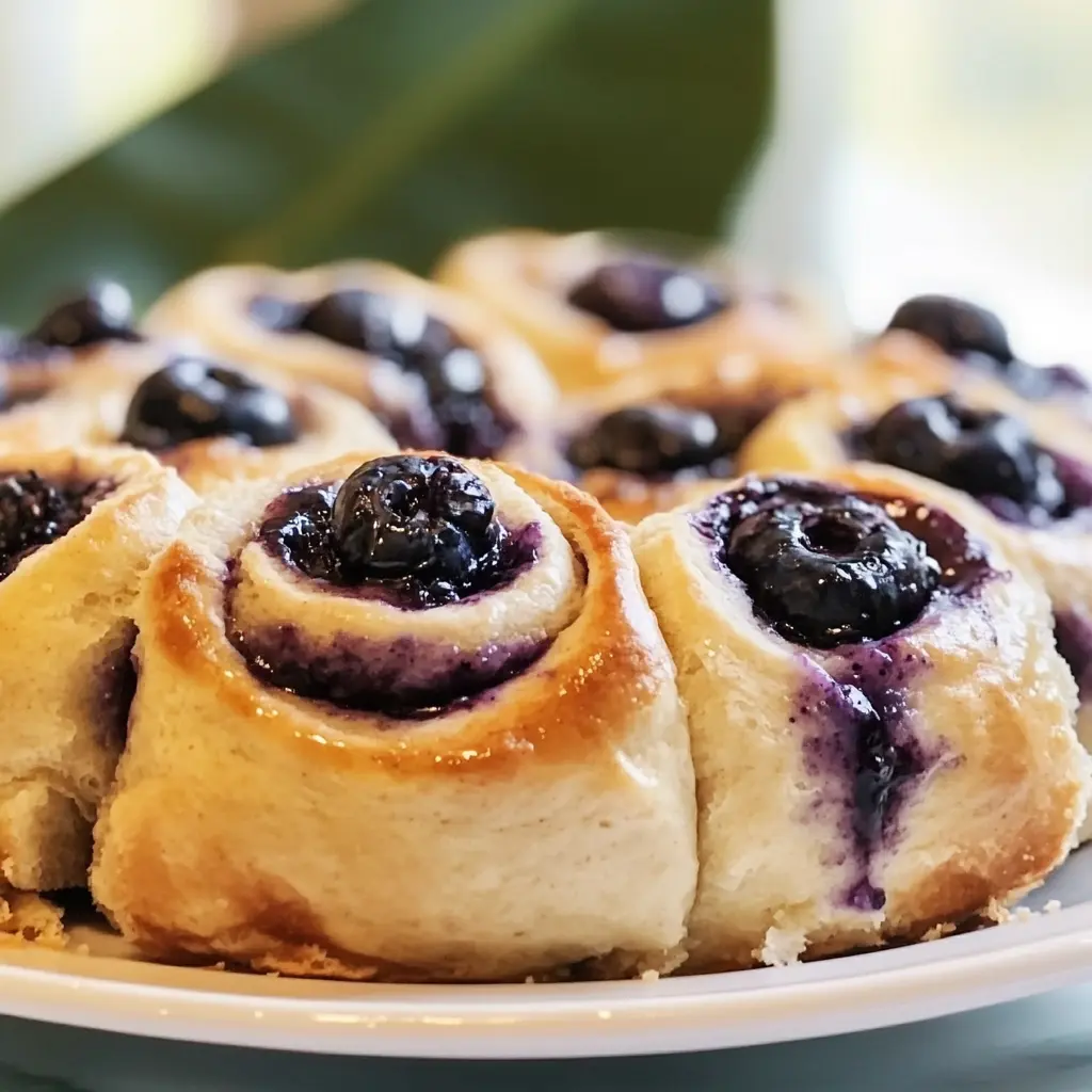 SOURDOUGH BLUEBERRY ROLLS RECIPE ULTIMATE BAKE centered hero view, clean and uncluttered