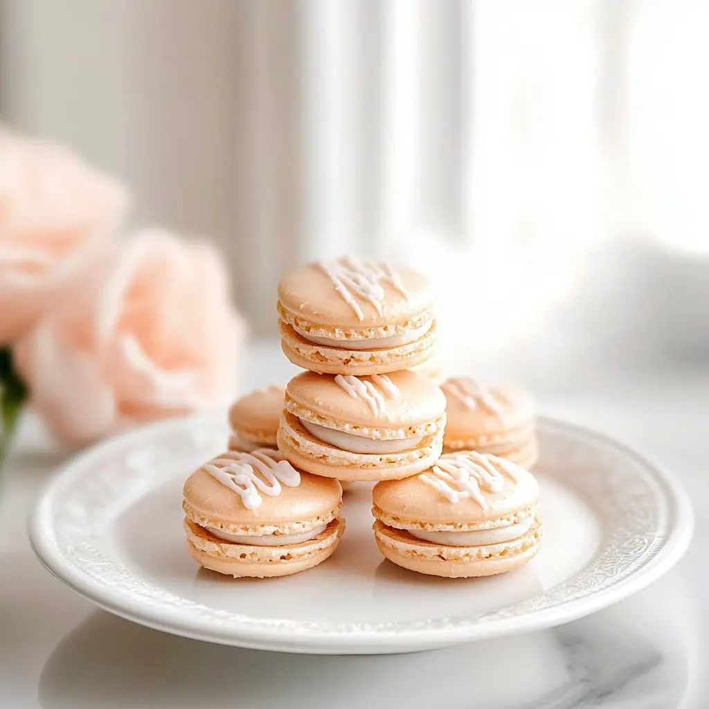 VANILLA MACARONS centered hero view, clean and uncluttered