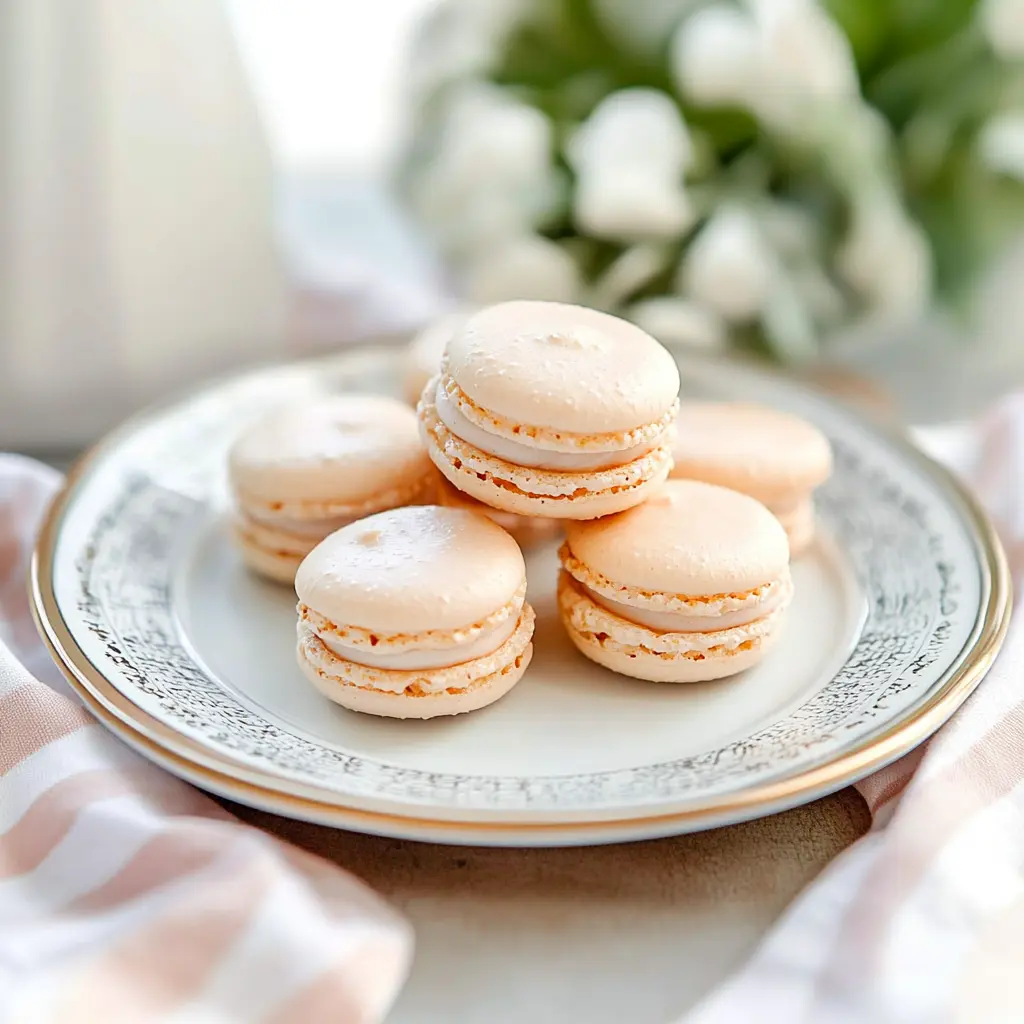 VANILLA MACARONS centered hero view, clean and uncluttered