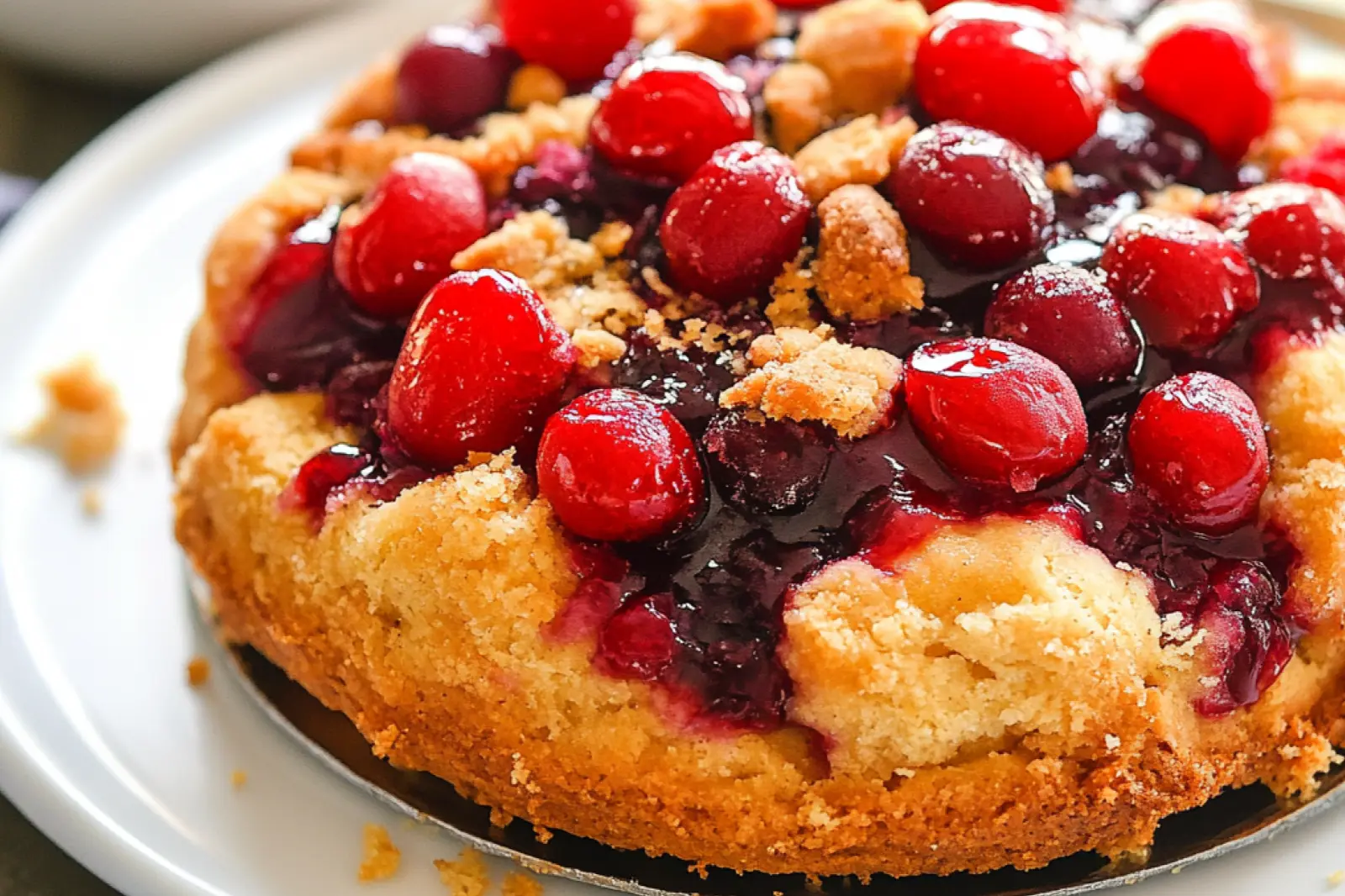 Cherry Dump Cake 3 Ingredients Easy Homemade Recipe