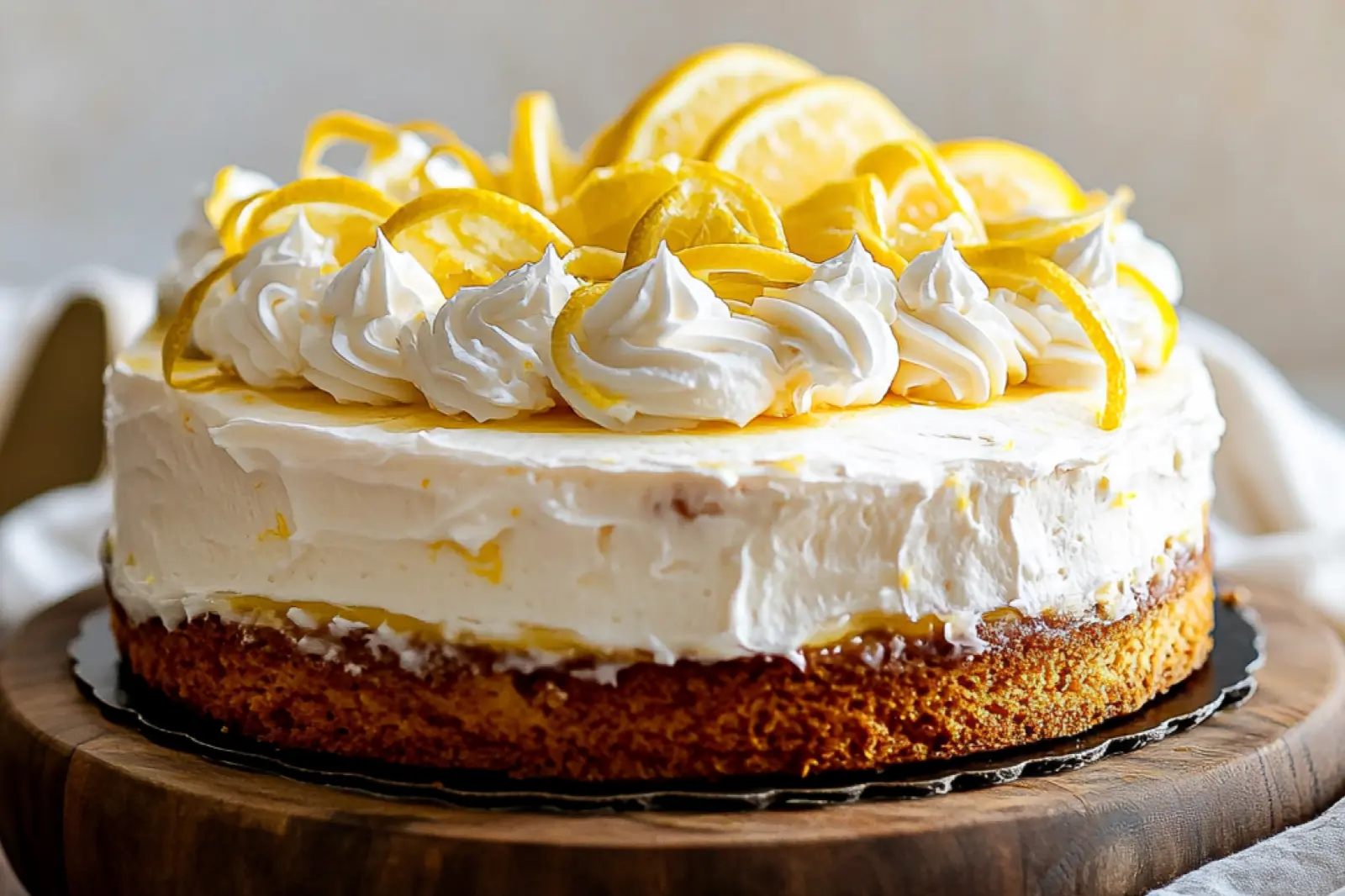 Lemon Cheesecake Cake Recipe Easy Homemade Dessert