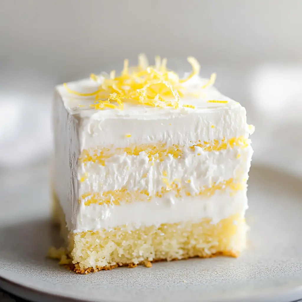 Best Lemon Layer Cream Cheese Buttercream Recipe 3 Lemon layer cream cheese buttercream centered hero view, clean and uncluttered