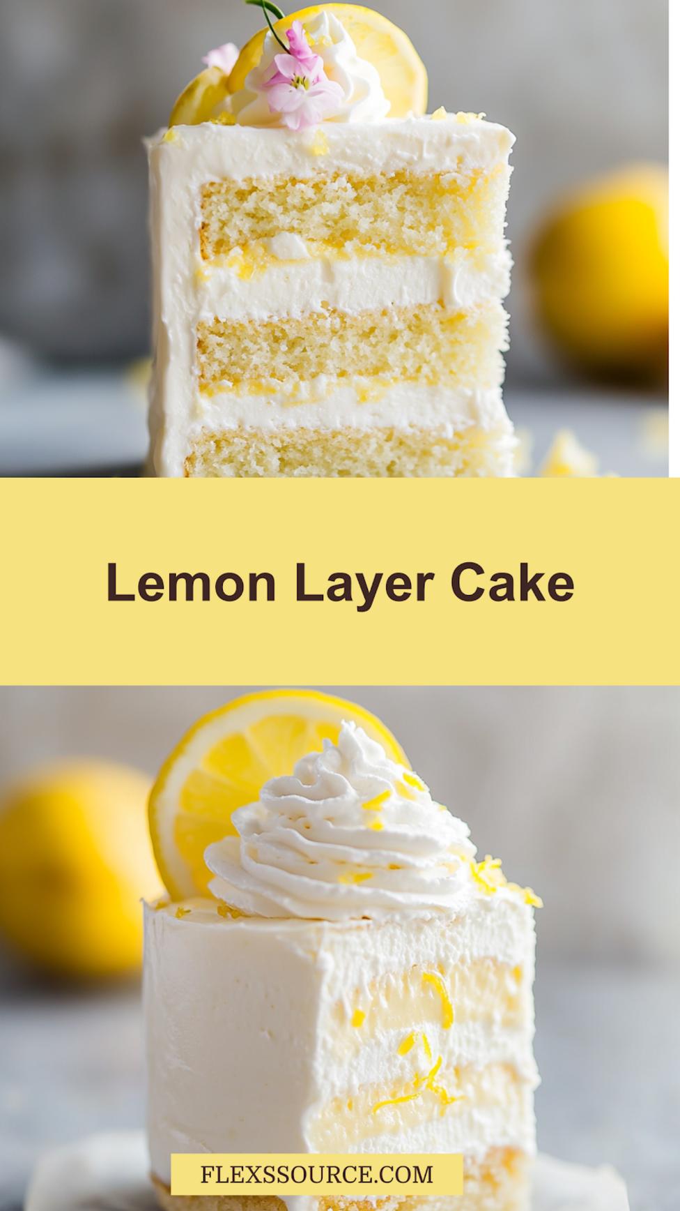 Best Lemon Layer Cream Cheese Buttercream Recipe 4 Lemon layer cream cheese buttercream centered hero view, clean and uncluttered